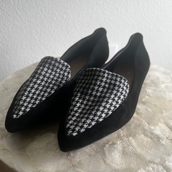 Essex Lane - Suede Houndstooth Flats - Size 9.5 - Picture 4 of 4